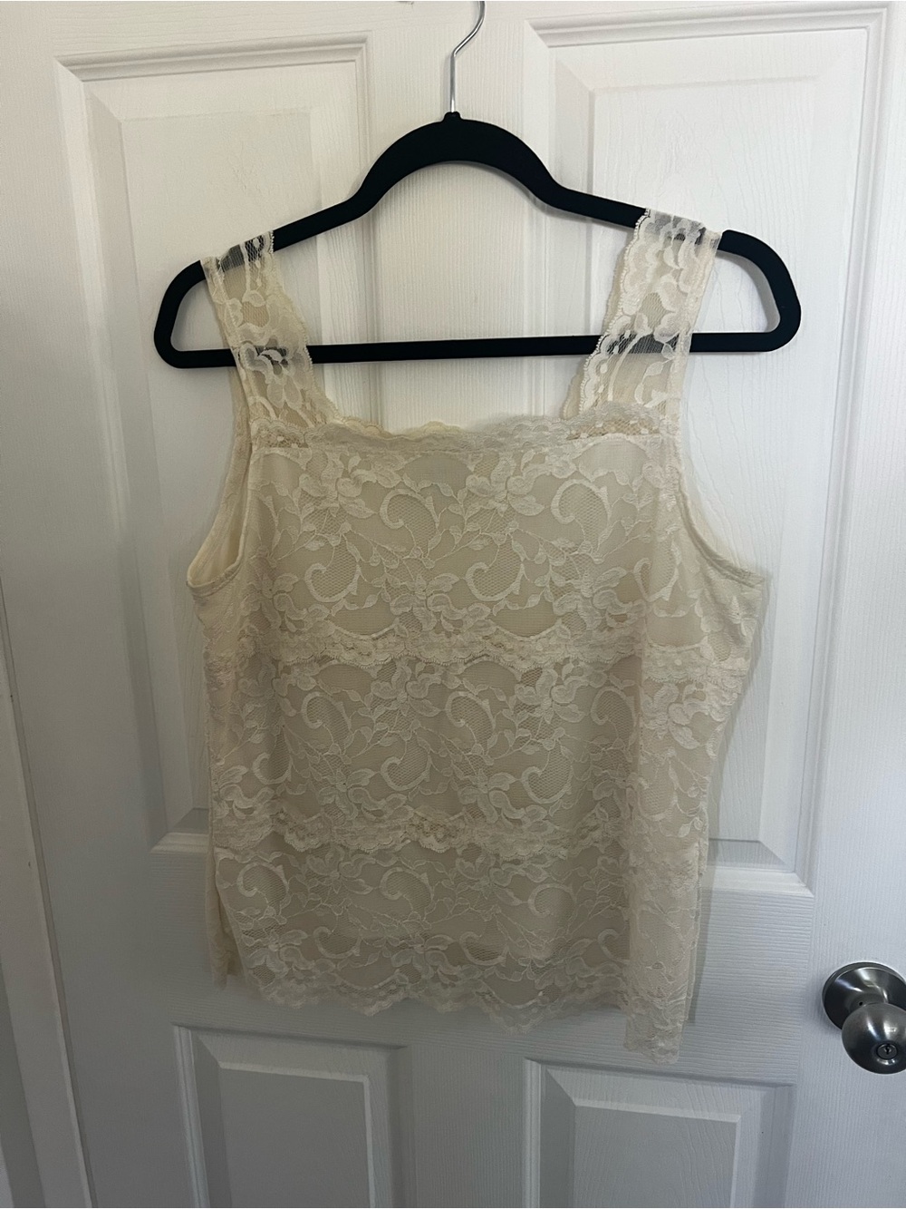Chadwicks Cream Lace Camisole